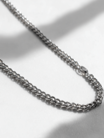 Ravion 2 mm Silver Cuban Chain  Sustainably Made
