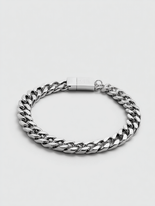 Ravion 4mm Silver Cuban Bracelet - Sustainably Made
