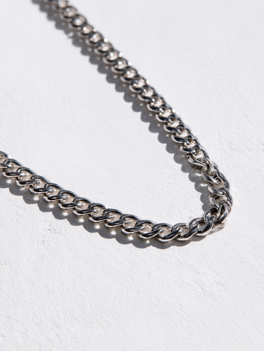 Ravion 4mm Silver Cuban Chain - Sustainably Made
